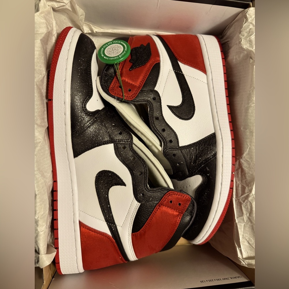 Jordan 1 Satin Black Toe